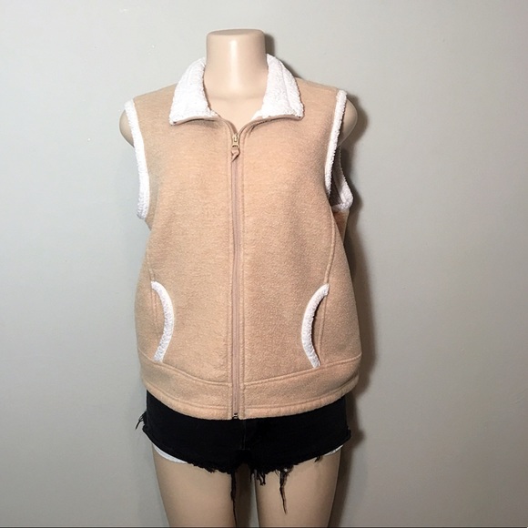 croft & barrow Sweaters - Croft&Barrow Comfy Beige Vest - B1